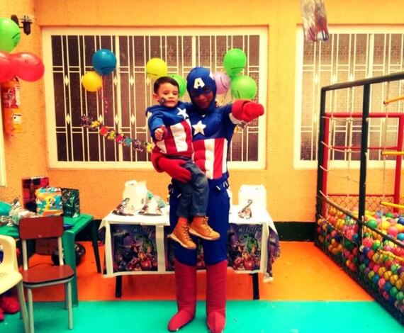 Fiesta infantil con Capitán America
