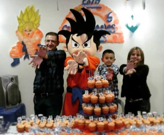 Goku en familia