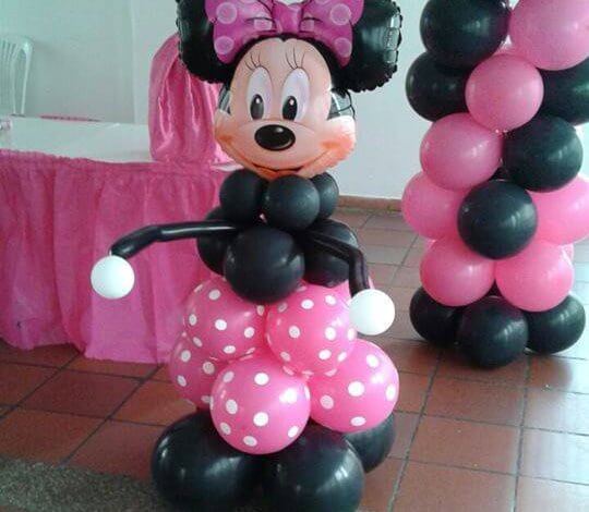 Minnie Mouse en globos