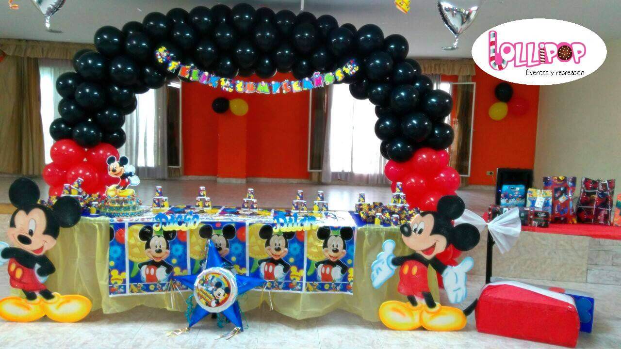 Decoracion Mickey Mouse Lollipop Recreacion